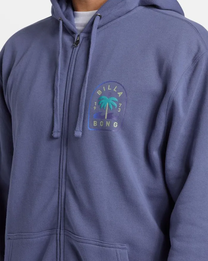 Billabong Hoodies and Fleece Short Sands Zip Hoodie Washed Royal 8211 Men Billabong Hoodies and Fleece Short Sands Zip Hoodie Washed Royal 8211 Men