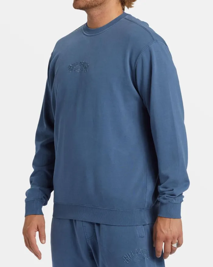 Billabong Hoodies and Fleece Wave Washed Crewneck Sweatshirt Slate Blue 8211 Men Billabong Hoodies and Fleece Wave Washed Crewneck Sweatshirt Slate Blue 8211 Men
