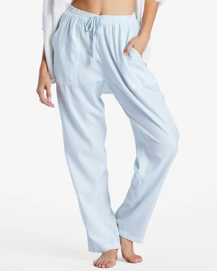 Billabong Jeans and Pants Beachy Keen Woven Pants Light Chambray 1 8211 Women