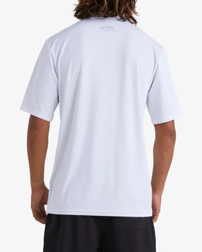 Billabong Rashguards and Surf Tees All Day Wave Loose Fit Short Sleeve Surf Tee White 8211 Men