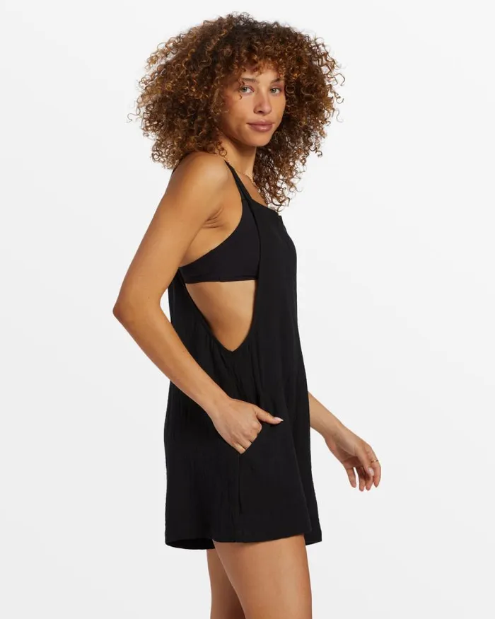 Billabong Rompers and Jumpsuits Beach Crush Romper Black Sands 8211 Women Billabong Rompers and Jumpsuits Beach Crush Romper Black Sands 8211 Women