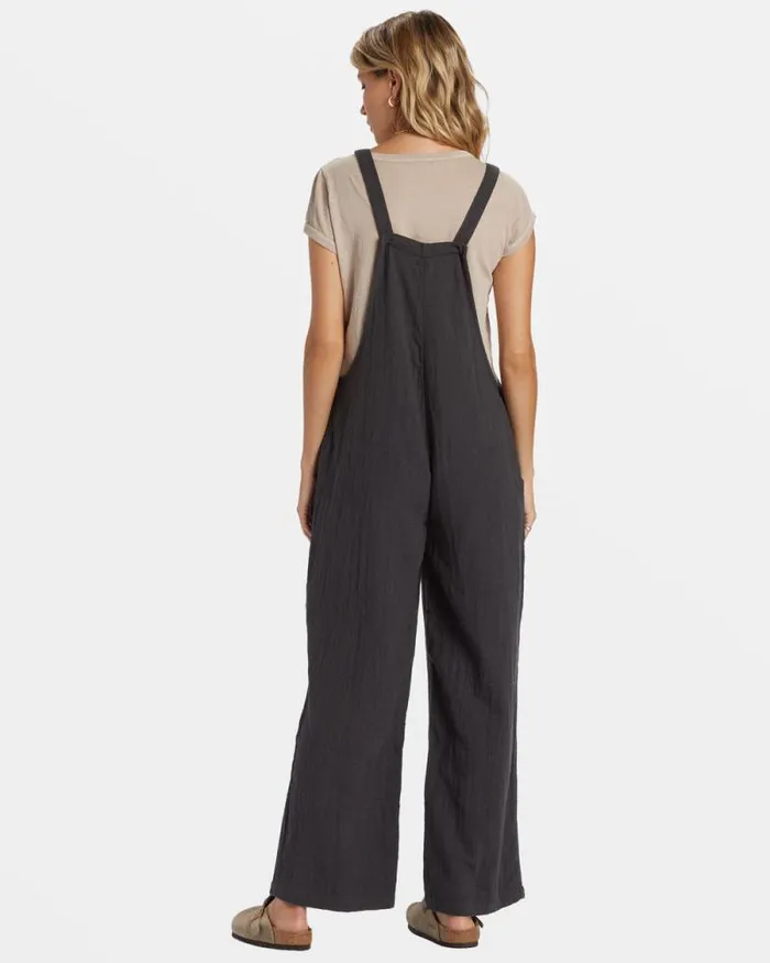 Billabong Rompers and Jumpsuits Pacific Time Jumpsuit Black Sands 8211 Women Billabong Rompers and Jumpsuits Pacific Time Jumpsuit Black Sands 8211 Women