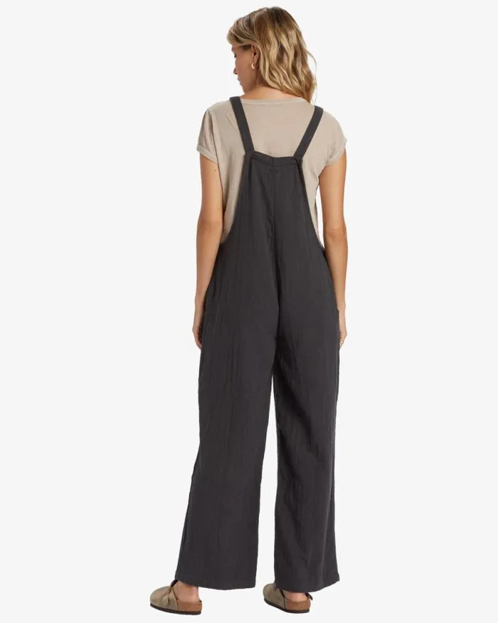 Billabong Rompers and Jumpsuits Pacific Time Jumpsuit Black Sands 8211 Women Billabong Rompers and Jumpsuits Pacific Time Jumpsuit Black Sands 8211 Women