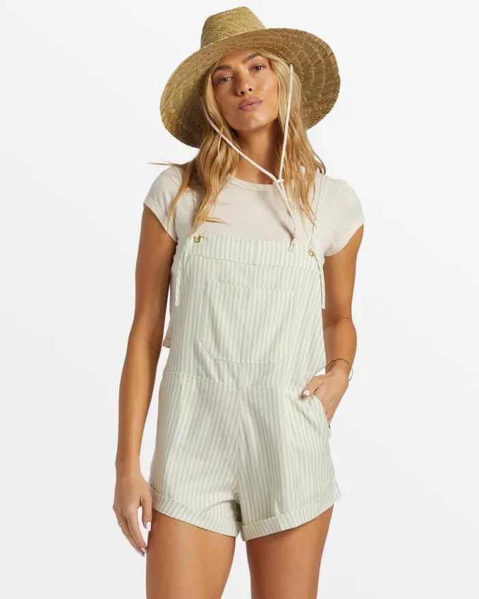 Billabong Rompers and Jumpsuits Wild Pursuit Romper Light Avocado 8211 Women