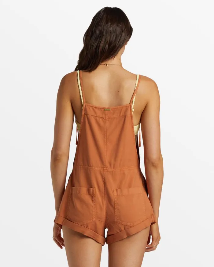 Billabong Rompers and Jumpsuits Wild Pursuit Romper Toffee 8211 Women Billabong Rompers and Jumpsuits Wild Pursuit Romper Toffee 8211 Women