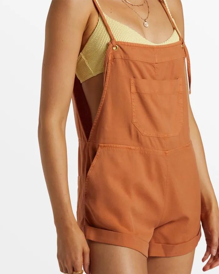 Billabong Rompers and Jumpsuits Wild Pursuit Romper Toffee 8211 Women Billabong Rompers and Jumpsuits Wild Pursuit Romper Toffee 8211 Women