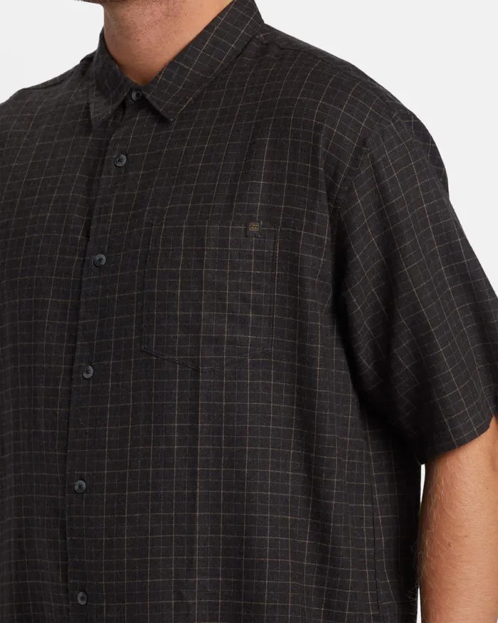Billabong Shirts Mogul Short Sleeve Shirt Washed Black 8211 Men Billabong Shirts Mogul Short Sleeve Shirt Washed Black 8211 Men