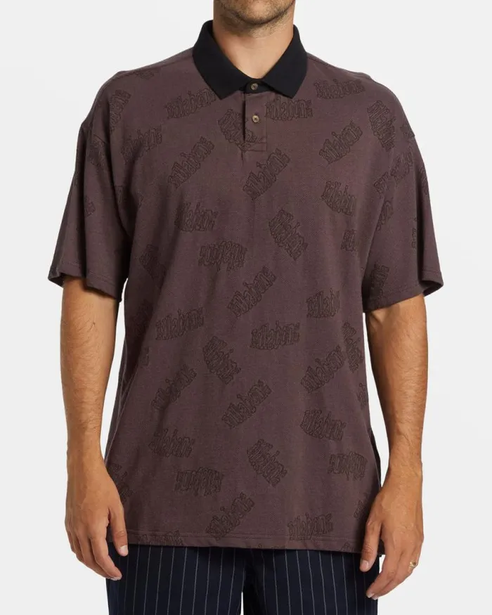 Billabong Shirts Shibuya Short Sleeve Polo Tshirt Plum 8211 Men Billabong Shirts Shibuya Short Sleeve Polo Tshirt Plum 8211 Men