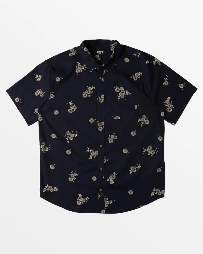 Billabong Shirts Sundays Mini Short Sleeve Shirt Midnight 8211 Men Billabong Shirts Sundays Mini Short Sleeve Shirt Midnight 8211 Men