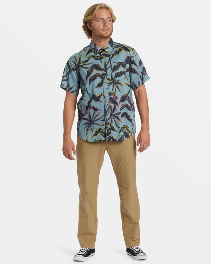 Billabong Shirts Sundays Short Sleeve Shirt Washed Blue 8211 Men Billabong Shirts Sundays Short Sleeve Shirt Washed Blue 8211 Men