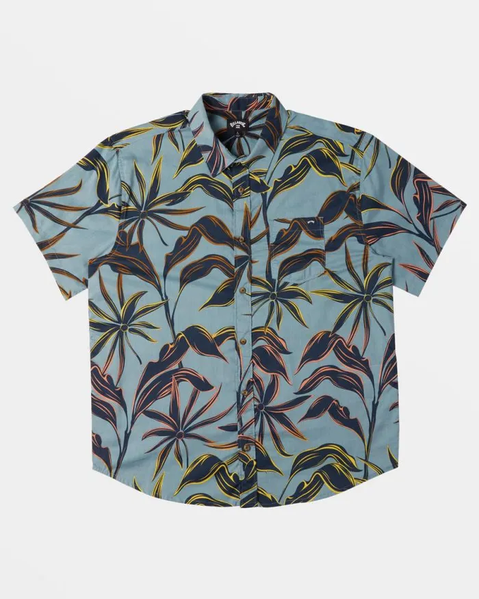 Billabong Shirts Sundays Short Sleeve Shirt Washed Blue 8211 Men Billabong Shirts Sundays Short Sleeve Shirt Washed Blue 8211 Men