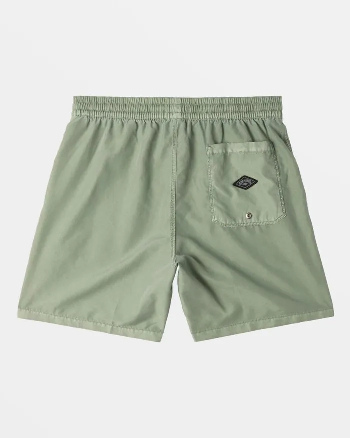 Billabong Short Length 16034 8211 175034 All Day Overdyed Layback 17034 Swim Trunks Sage 8211 Men