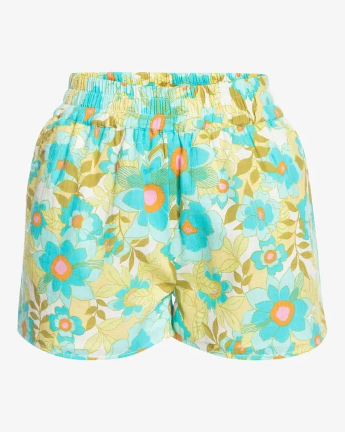 Billabong Shorts Love To Lounge Elastic Waist Shorts Ocean Eyes 8211 Women