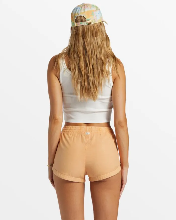 Billabong Shorts Road Trippin Elastic Waist Shorts Tangy Peach 8211 Women