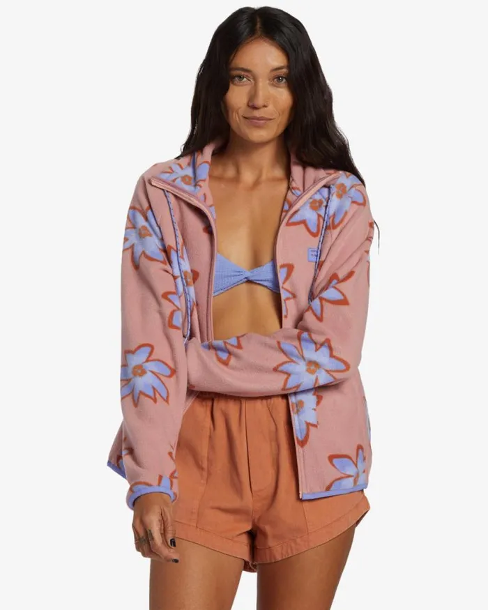 Billabong Sweatshirts and Fleece Boundary ZipUp Sweatshirt Dawn Pink 8211 Women