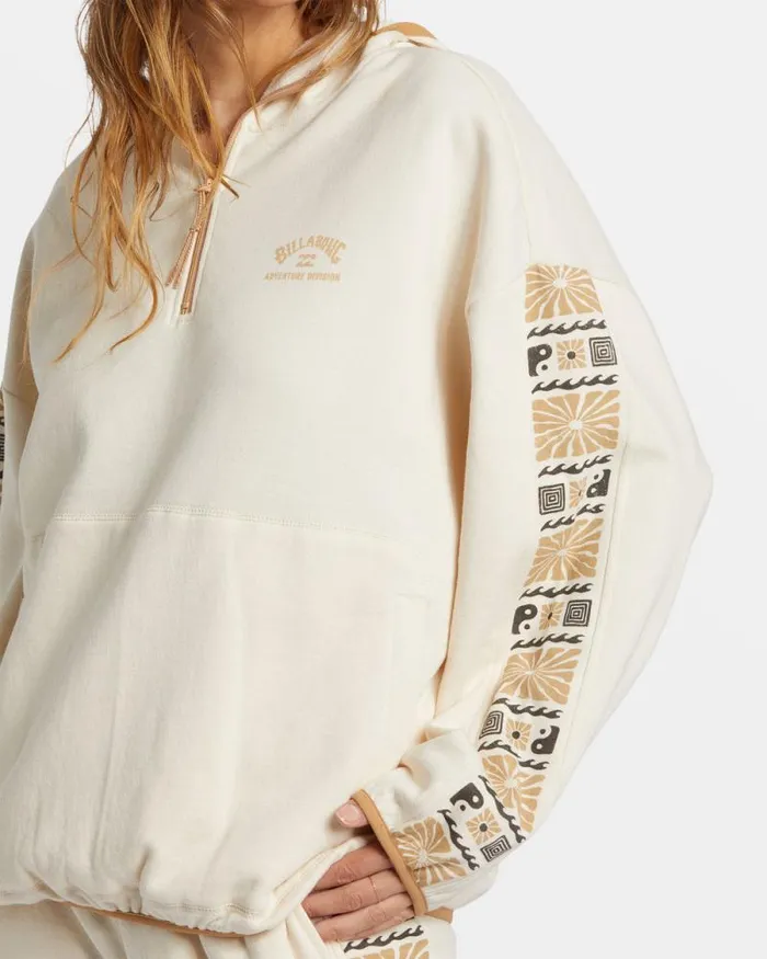 Billabong Sweatshirts and Fleece Surf Adventure HalfZip Hoodie White Cap 8211 Women Billabong Sweatshirts and Fleece Surf Adventure HalfZip Hoodie White Cap 8211 Women