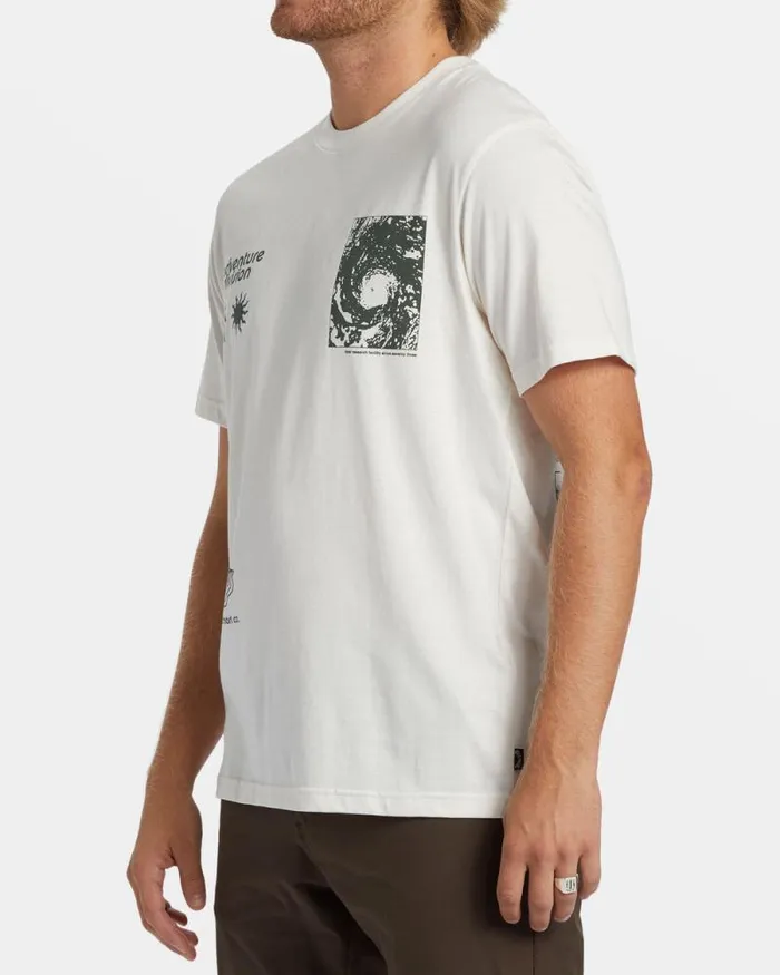 Billabong TShirts Tidal Research TShirt Off White 8211 Men Billabong TShirts Tidal Research TShirt Off White 8211 Men
