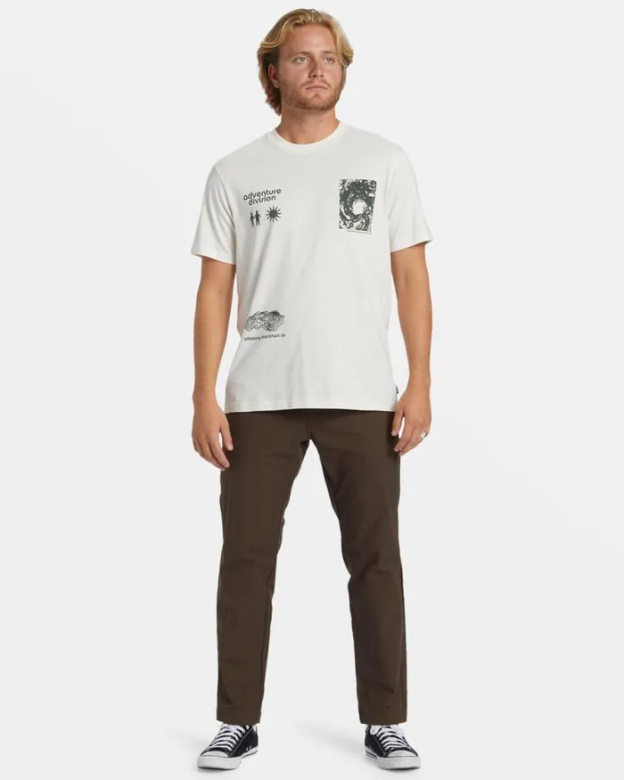 Billabong TShirts Tidal Research TShirt Off White 8211 Men Billabong TShirts Tidal Research TShirt Off White 8211 Men
