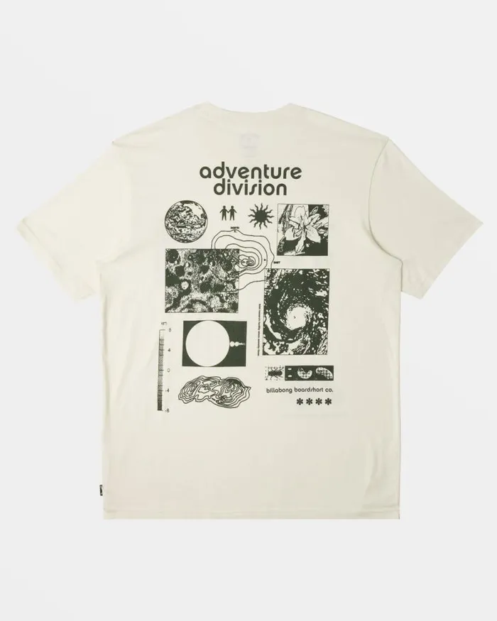 Billabong TShirts Tidal Research TShirt Off White 8211 Men Billabong TShirts Tidal Research TShirt Off White 8211 Men