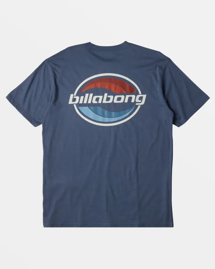 Billabong TShirts Walled TShirt Slate Blue 8211 Men Billabong TShirts Walled TShirt Slate Blue 8211 Men