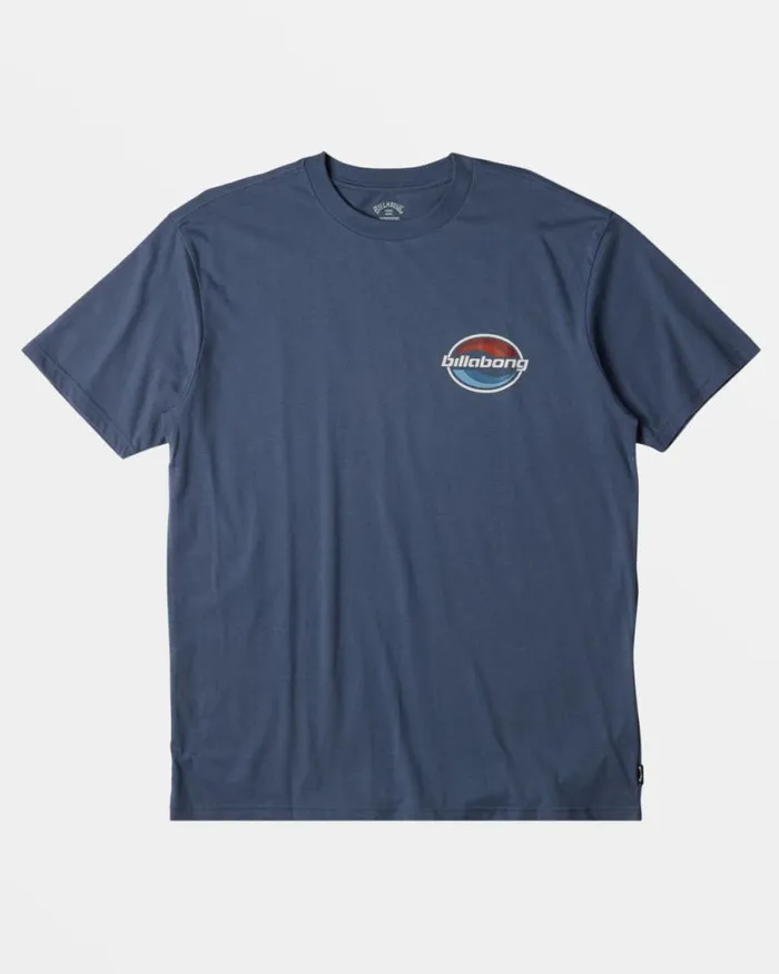Billabong TShirts Walled TShirt Slate Blue 8211 Men Billabong TShirts Walled TShirt Slate Blue 8211 Men