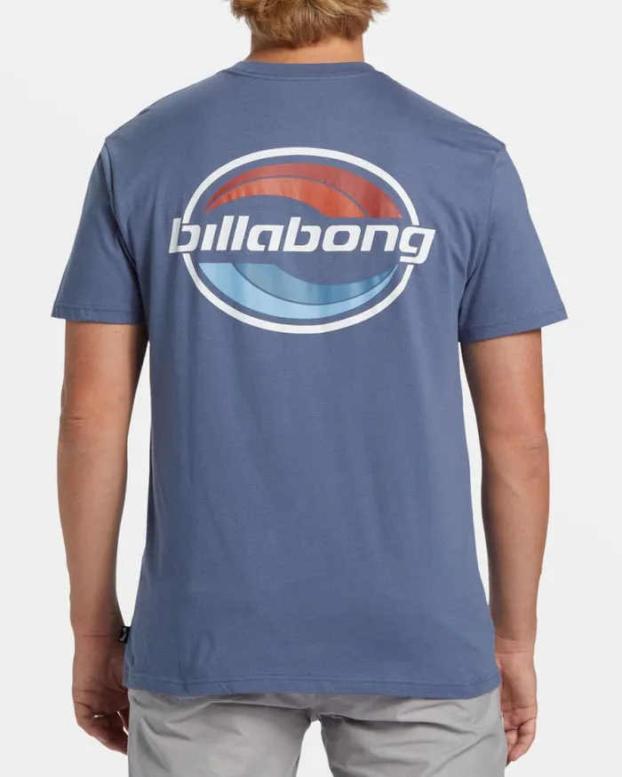 Billabong TShirts Walled TShirt Slate Blue 8211 Men Billabong TShirts Walled TShirt Slate Blue 8211 Men