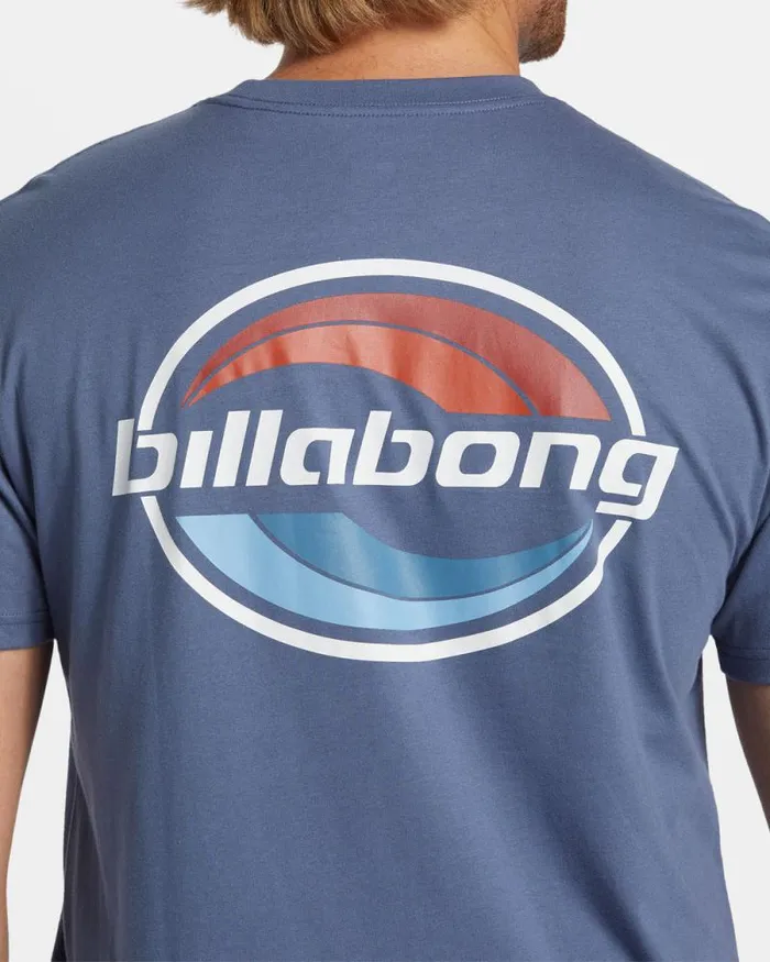 Billabong TShirts Walled TShirt Slate Blue 8211 Men Billabong TShirts Walled TShirt Slate Blue 8211 Men