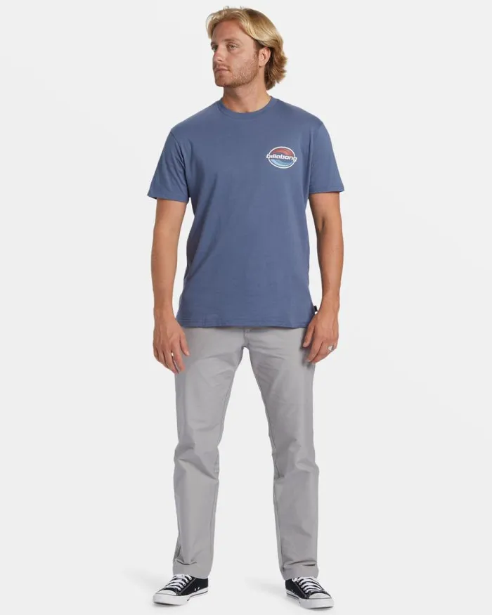 Billabong TShirts Walled TShirt Slate Blue 8211 Men Billabong TShirts Walled TShirt Slate Blue 8211 Men