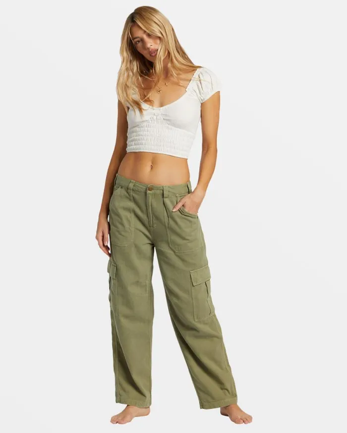Billabong Tops Kallie Crop Top Salt Crystal 8211 Women Billabong Tops Kallie Crop Top Salt Crystal 8211 Women