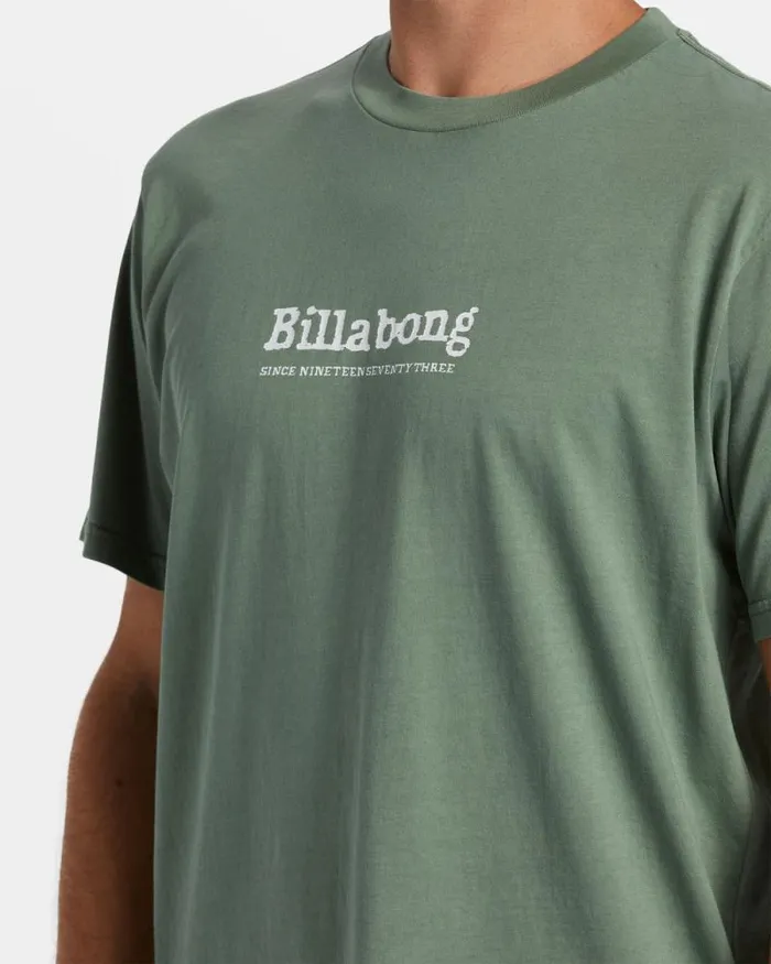 Billabong Wave Washed Essentials Throwback TShirt Hunter 8211 Men