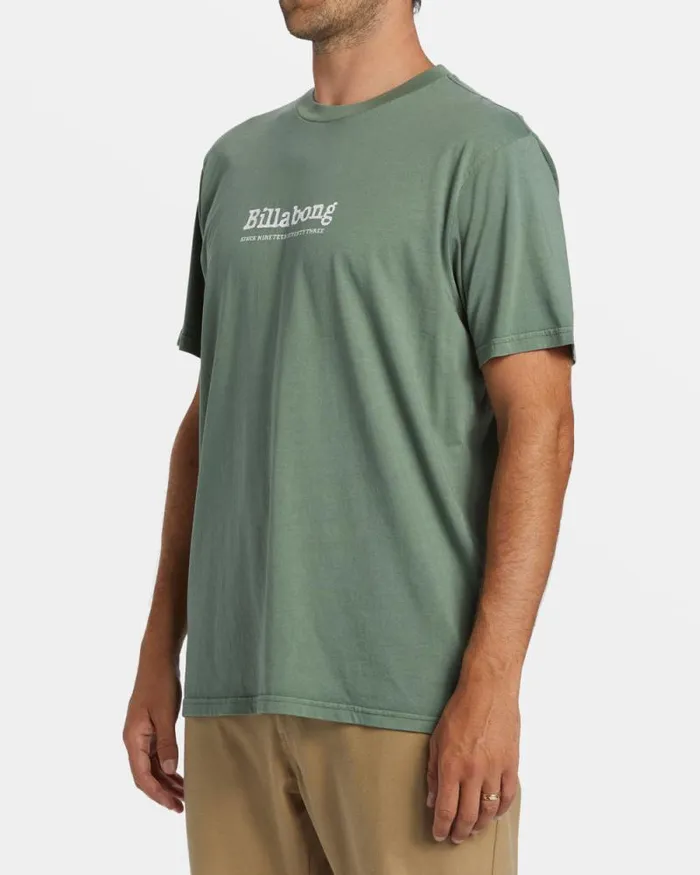 Billabong Wave Washed Essentials Throwback TShirt Hunter 8211 Men