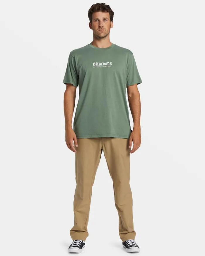 Billabong Wave Washed Essentials Throwback TShirt Hunter 8211 Men