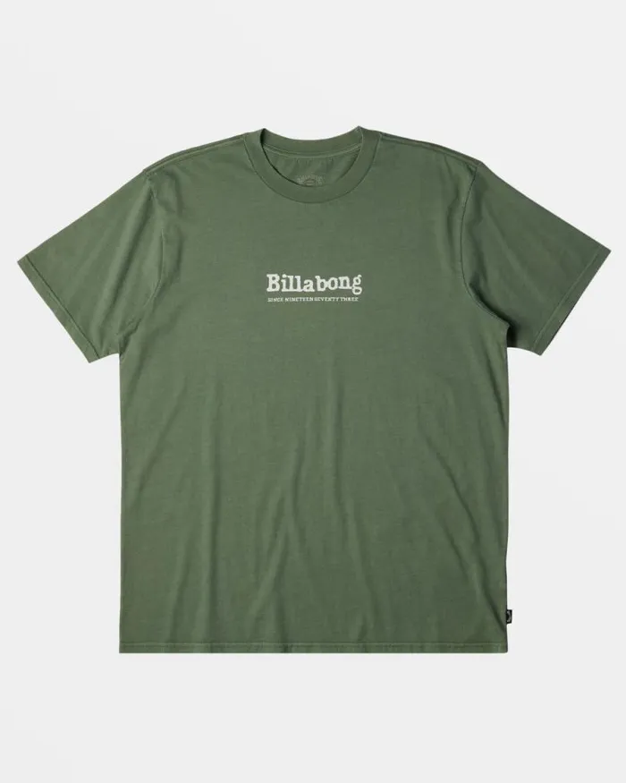 Billabong Wave Washed Essentials Throwback TShirt Hunter 8211 Men