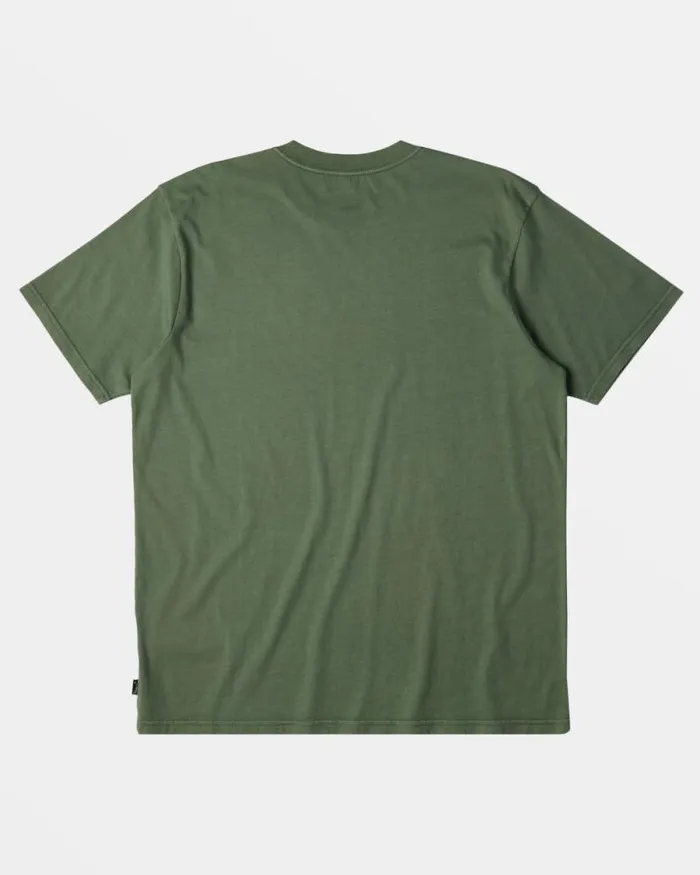 Billabong Wave Washed Essentials Throwback TShirt Hunter 8211 Men