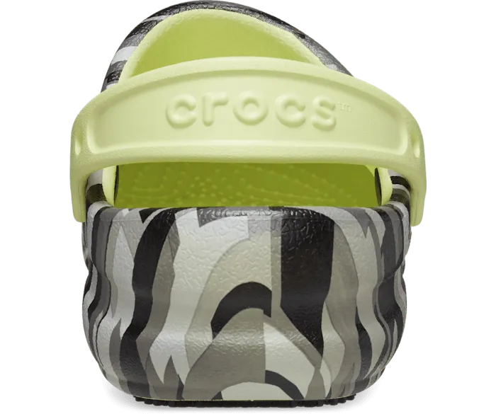 Bistro Graphic Work Clog Black Lime Women Crocs Clogs