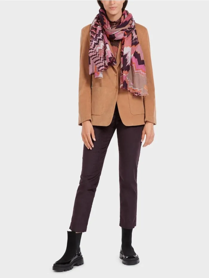 Blazer Damen Marc Cain Blazer Im Weichen Material Dark Camel