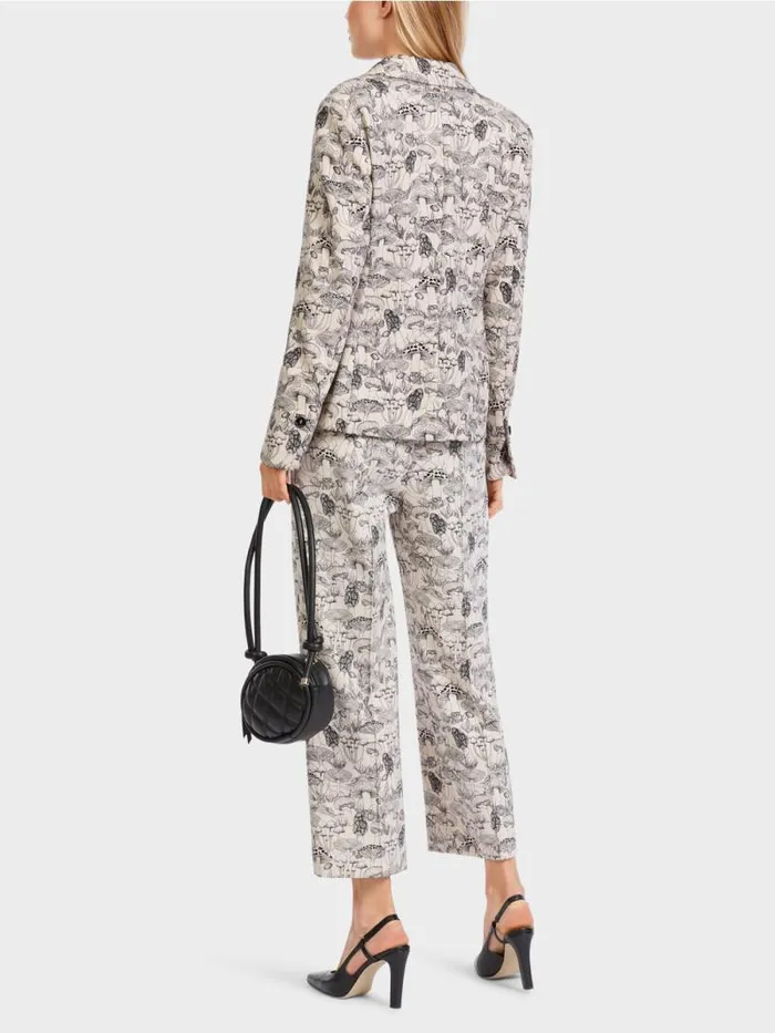 Blazer Damen Marc Cain Jerseyblazer Mit Alloverprint Soft Blossom