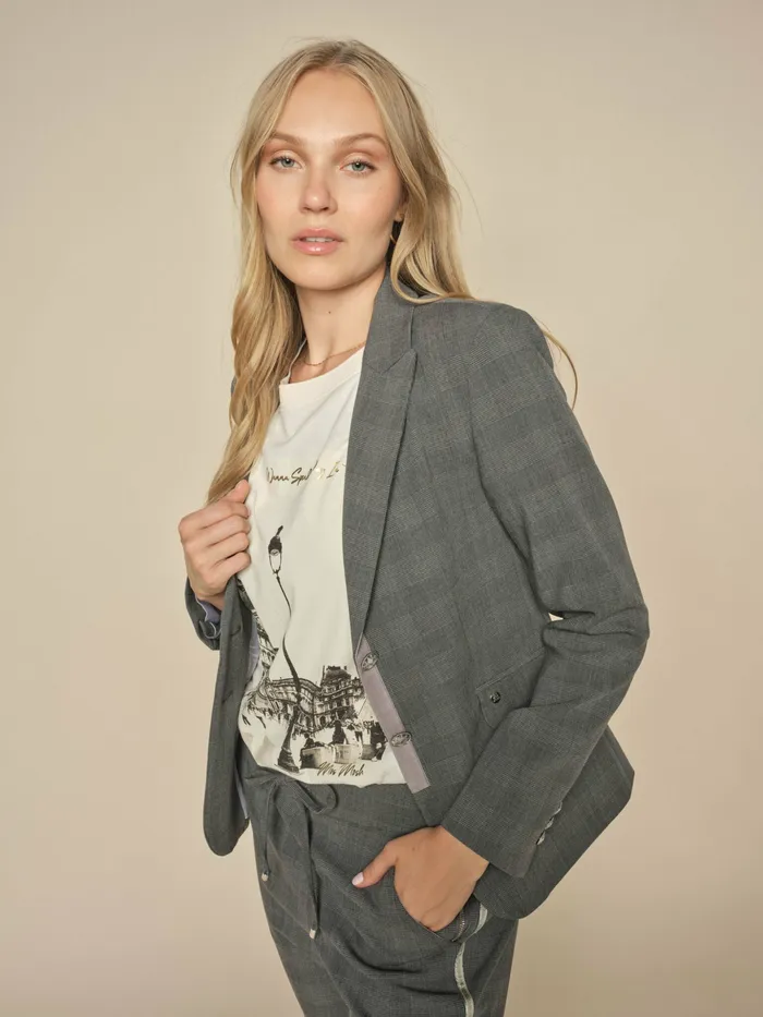 Blazers MMBlake Kimi Blazer Sharkskin 8211 MOS MOSH Women