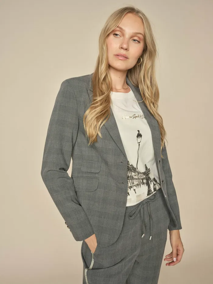 Blazers MMBlake Kimi Blazer Sharkskin 8211 MOS MOSH Women Blazers MMBlake Kimi Blazer Sharkskin 8211 MOS MOSH Women