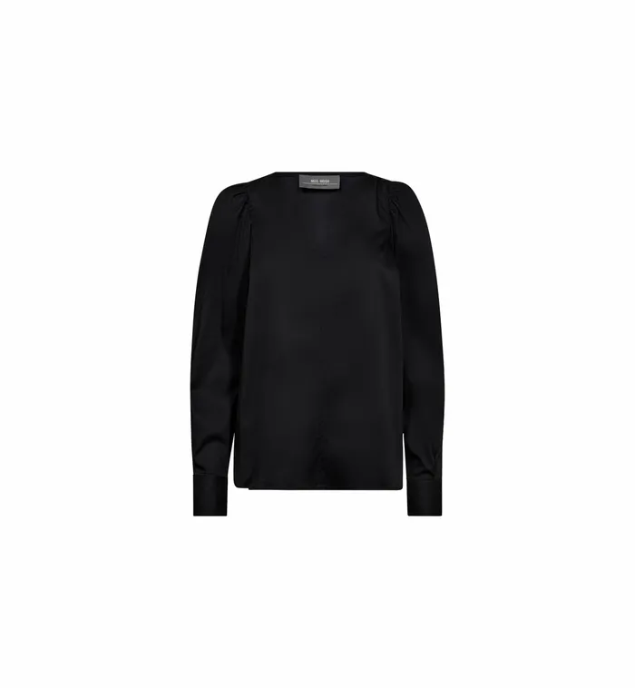 Blouses and Tops MMGigi Slit Blouse Black 8211 MOS MOSH Women Blouses and Tops MMGigi Slit Blouse Black 8211 MOS MOSH Women