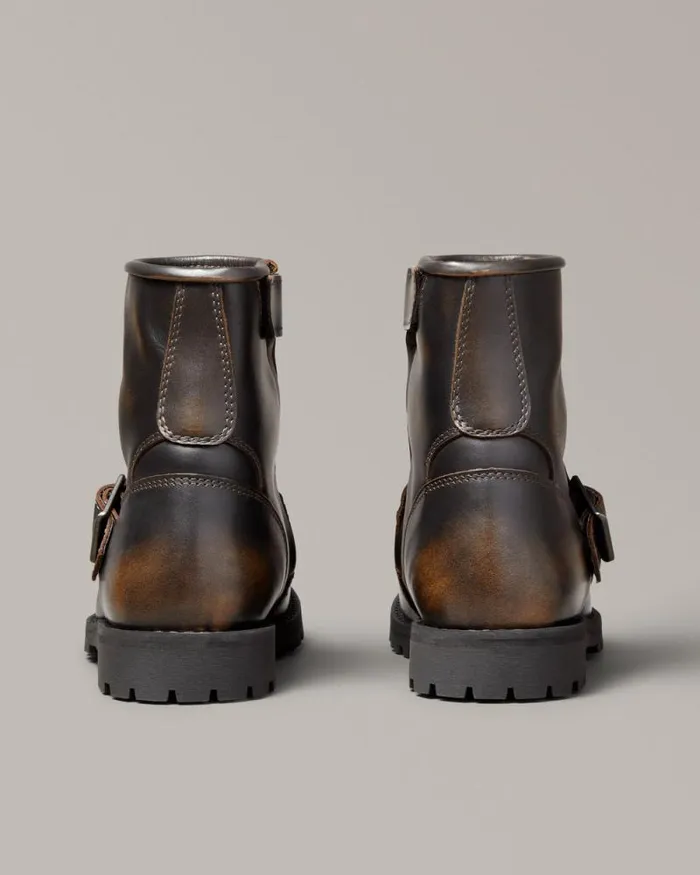 Boots Men Belstaff Trialmaster Motorcycle Boots Brown