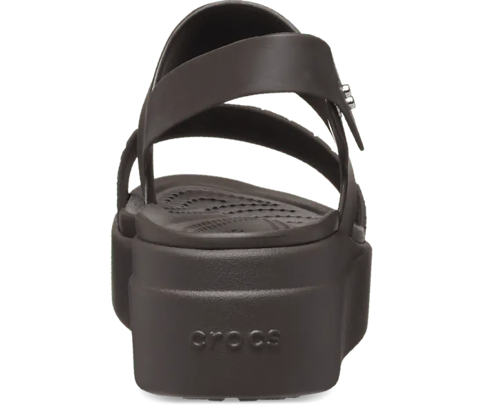 Brooklyn Croco Low Wedge Espresso Women Crocs Platforms 038 Wedges