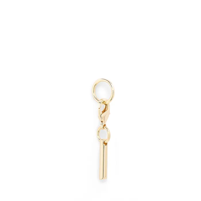 Charm Letter I Gold Color Women Lancel Key Ring
