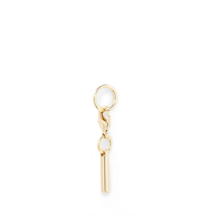 Charm Letter I Gold Color Women Lancel Key Ring Charm Letter I Gold Color Women Lancel Key Ring