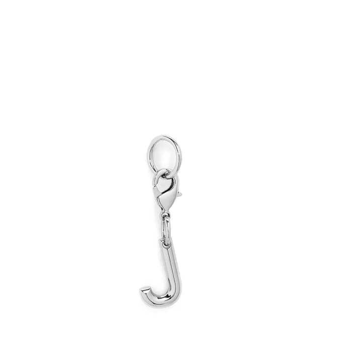 Charm Letter J Silver Color Women Lancel Key Ring