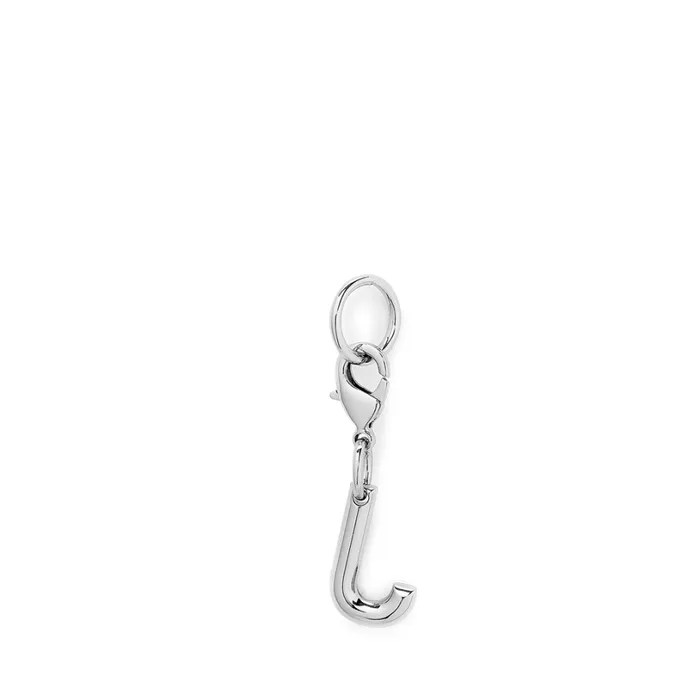 Charm Letter J Silver Color Women Lancel Key Ring Charm Letter J Silver Color Women Lancel Key Ring