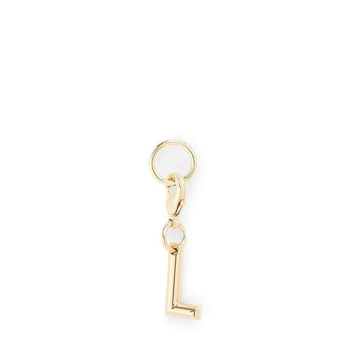 Charm Letter L Gold Color Women Lancel Key Ring