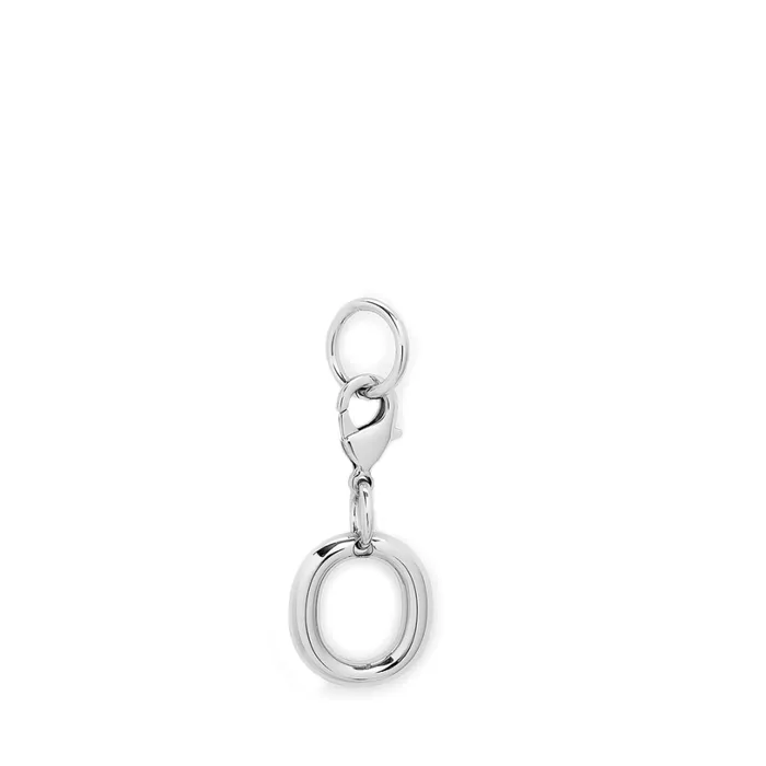 Charm Letter O Silver Color Women Lancel Key Ring