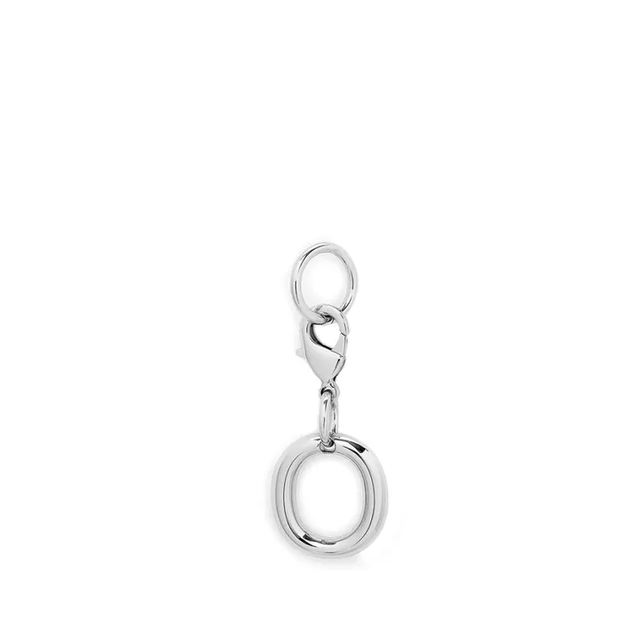 Charm Letter O Silver Color Women Lancel Key Ring Charm Letter O Silver Color Women Lancel Key Ring