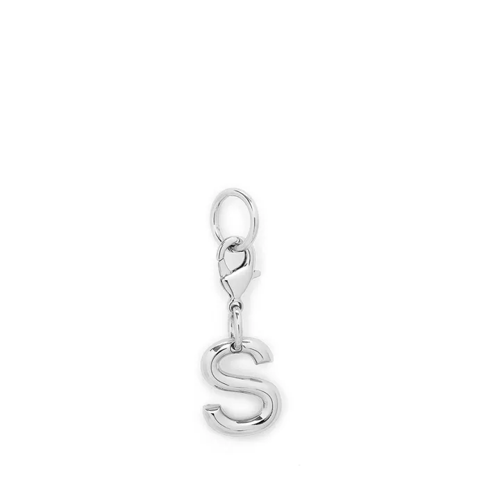Charm Letter S Silver Color Women Lancel Charms